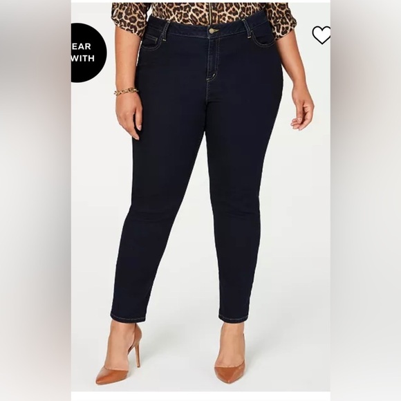 Michael Kors Dark Denim Bootcut Jeans Size 10 - Picture 2 of 6